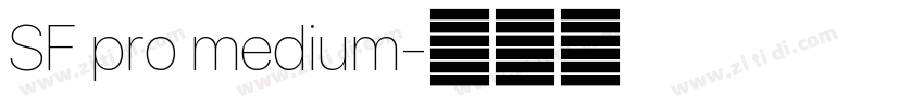 SF pro medium字体转换